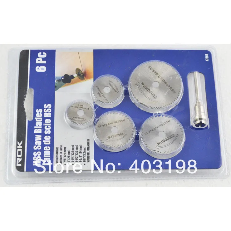 Brand New 6 in 1 HSS Saw Blades For Metal & For Dremel Rotary tools (7/8" 1" 1-1/4" 1-1/2" 1-3/4" 1/8")
Brand New 6 in 1 HSS Saw Blades For Metal & For Dremel Rotary tools (7/8" 1" 1-1/4" 1-1/2" 1-3/4" 1/8")