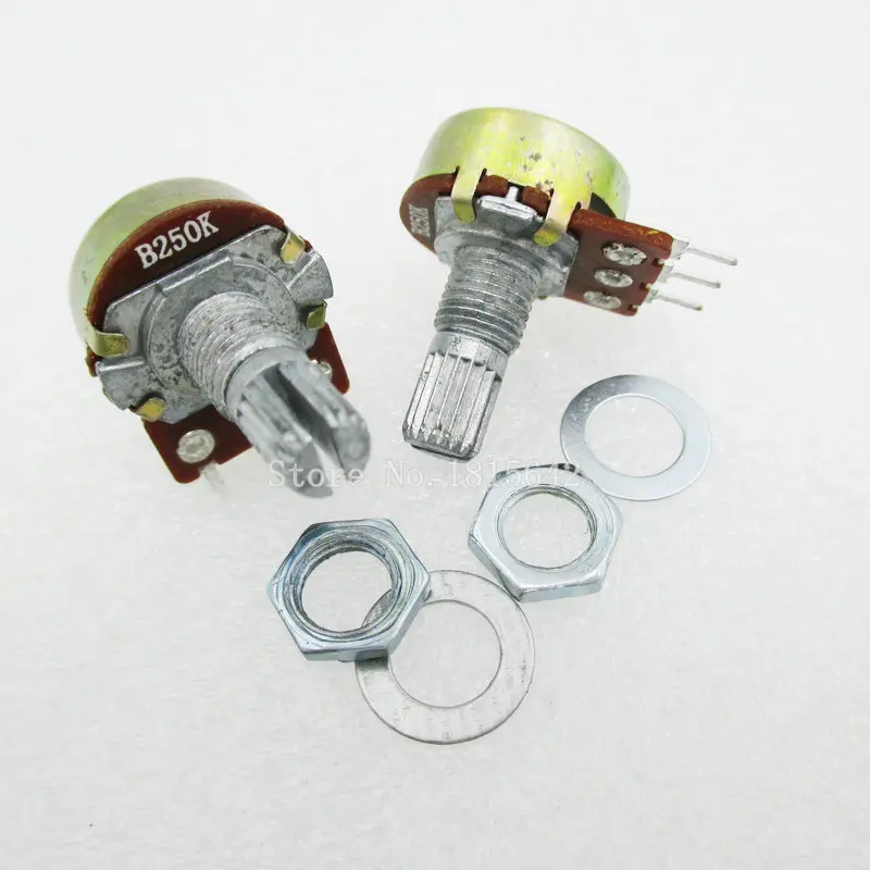 5PCS/LOT WH148 B250K Linear Potentiometer 15mm Shaft With Nuts And Washers Hot 3Pin High Quality
5PCS/LOT WH148 B250K Linear Potentiometer 15mm Shaft With Nuts And Washers Hot 3Pin High Quality