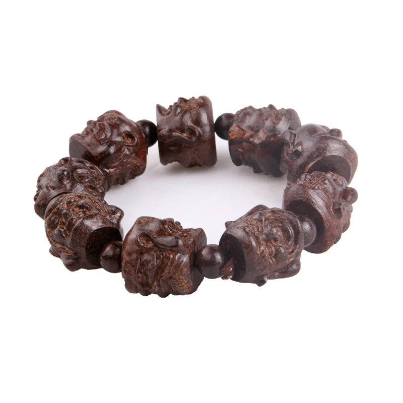 Natural Vietnam agarwood eighteen Luo Han fo head aloes wood carving Bracelet men Laughing Buddha Bracelet
Natural Vietnam agarwood eighteen Luo Han fo head aloes wood carving Bracelet men Laughing Buddha Bracelet