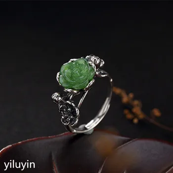 KJJEAXCMY Boutique jewelry S925 Sterling Silver Antique inlaid and field jade Jasper plum blossom tree lady high-end open ring
KJJEAXCMY Boutique jewelry S925 Sterling Silver Antique inlaid and field jade Jasper plum blossom tree lady high-end open ring