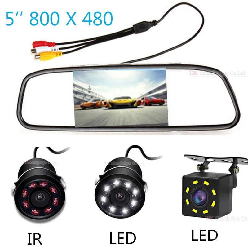 Reversible Parking 5 Inch TFT LCD Color Screen Car Mirror Monitor Rearview with CCD Waterproof Rear View Camera IR LED Optional
Reversible Parking 5 Inch TFT LCD Color Screen Car Mirror Monitor Rearview with CCD Waterproof Rear View Camera IR LED Optional
