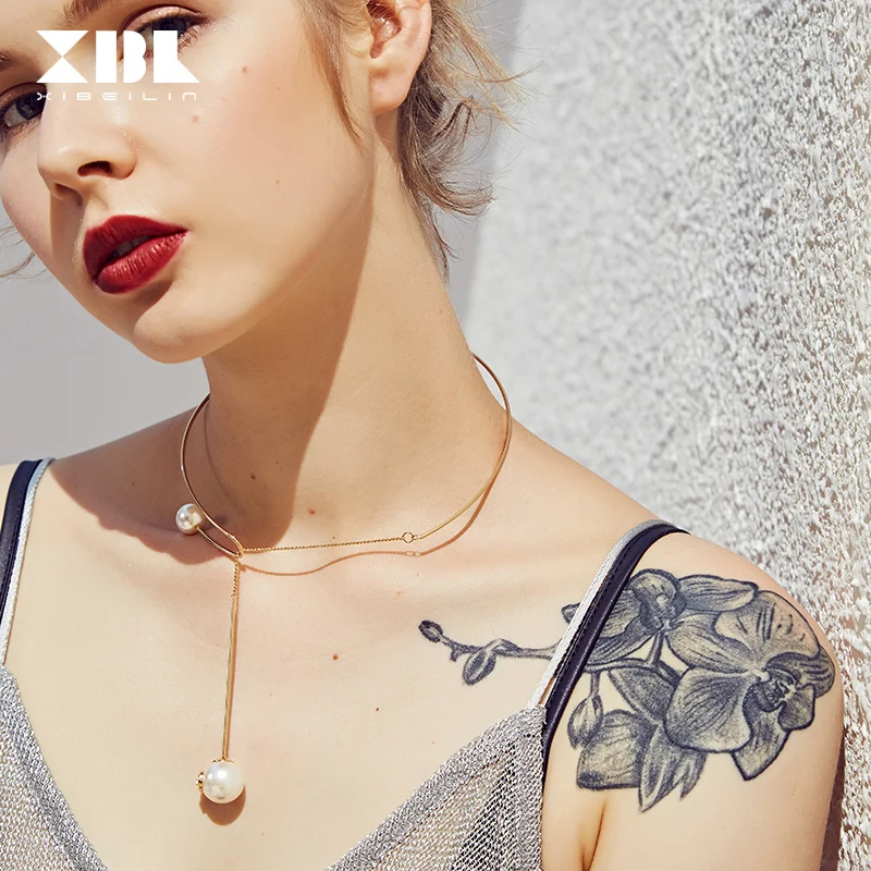 Temperament Collar Female Decorative Clavicle Necklace Simple Long Chain Imitation Pearl Pendant Neck Jewelry
Temperament Collar Female Decorative Clavicle Necklace Simple Long Chain Imitation Pearl Pendant Neck Jewelry