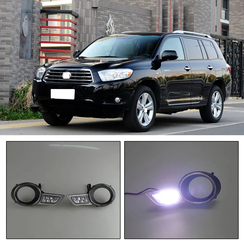 CAPQX For Toyota Highlander 2009 2010 2011 Auto LED Daytime Light Running Light DRL Front Fog Lamp Day Light fog light
CAPQX For Toyota Highlander 2009 2010 2011 Auto LED Daytime Light Running Light DRL Front Fog Lamp Day Light fog light
