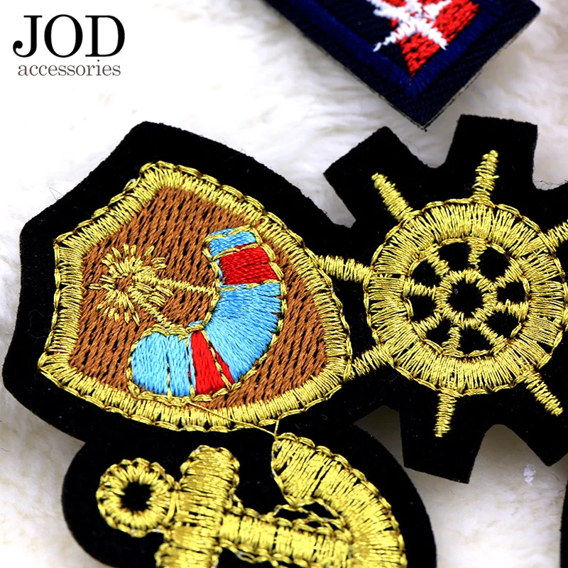 Термоклейкие вышитые нашивки JOD с императорской короной наклейки для одежды