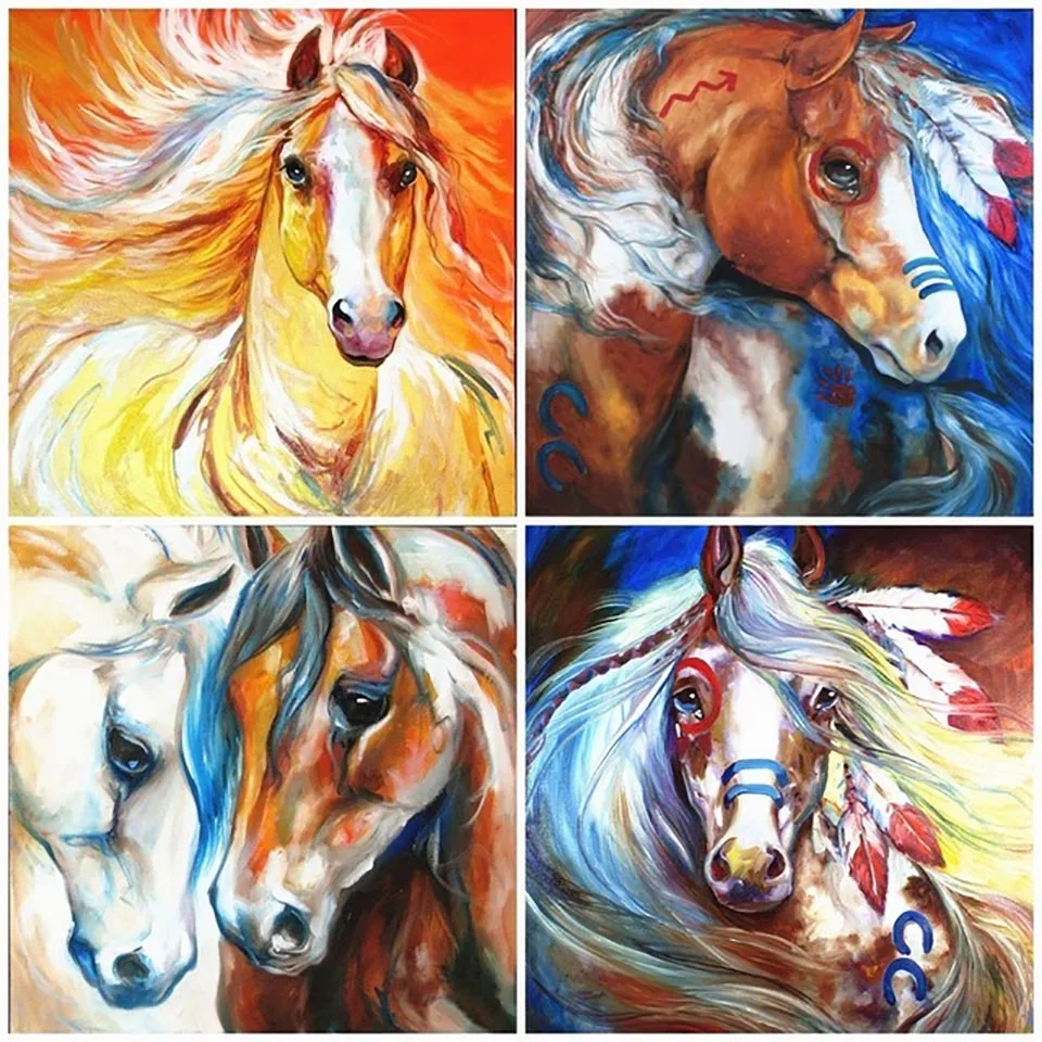 Cross Stitch DIY Painting 5D Diamond Home Decor Animal Horse Picture Embroidery Pattern Wall Sticker Mosaic Full Square Drill
Cross Stitch DIY Painting 5D Diamond Home Decor Animal Horse Picture Embroidery Pattern Wall Sticker Mosaic Full Square Drill