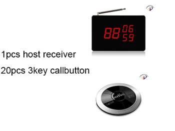Free shipping ! 1pcs host receiver+20pcs callbutton restaurant pagingsystem,guest calling system, waiter beeper, pager
Free shipping ! 1pcs host receiver+20pcs callbutton restaurant pagingsystem,guest calling system, waiter beeper, pager