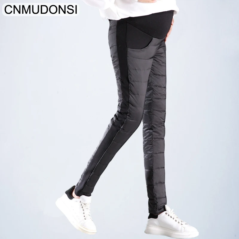 CNMUDONSI Women's duck down Pregnant women pants winter high waist tight warm formal pants female black elastic waist work pants
CNMUDONSI Women's duck down Pregnant women pants winter high waist tight warm formal pants female black elastic waist work pants
