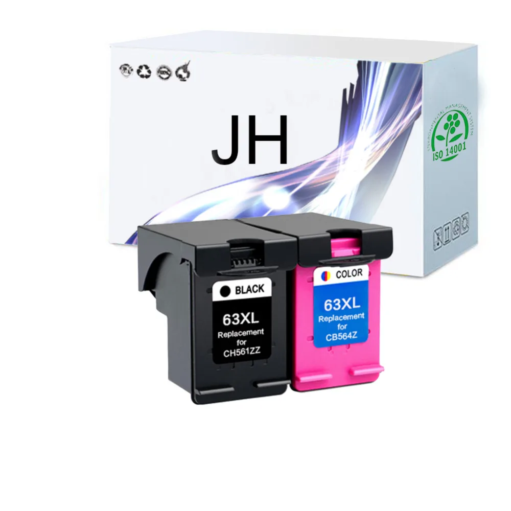 JingHuang 2PK 63 63XL Ink Cartridges for HP 63XL Deskjet 1110 1112 2130 2131 2132 2133 2134 3630 printer
JingHuang 2PK 63 63XL Ink Cartridges for HP 63XL Deskjet 1110 1112 2130 2131 2132 2133 2134 3630 printer