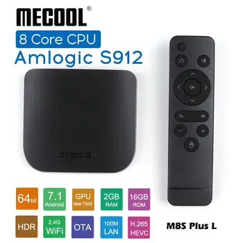 Amlogic S912 Octa Core Smart TV BOX CPU ROM 2GRAM 16G 2.4G WiFi 4K Ultra Thin HD Android TV Box Media Player Mecool M8S PLUS L
Amlogic S912 Octa Core Smart TV BOX CPU ROM 2GRAM 16G 2.4G WiFi 4K Ultra Thin HD Android TV Box Media Player Mecool M8S PLUS L
