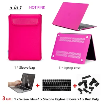 5 ni1 Matte Laptop Case Cvoer+laptop Bag+keyboard Cover For 2018 New Apple Macbook 13 Air With Retina Touch ID Model A1932
5 ni1 Matte Laptop Case Cvoer+laptop Bag+keyboard Cover For 2018 New Apple Macbook 13 Air With Retina Touch ID Model A1932