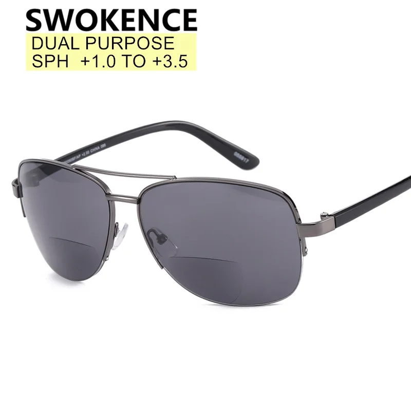 SWOKENCE Half Frame Presbyopia Spectacles Dual-purpose Reading Sunglasses Glasses SPH +1.0 to +3.5 Women Men High Quality R165
SWOKENCE Half Frame Presbyopia Spectacles Dual-purpose Reading Sunglasses Glasses SPH +1.0 to +3.5 Women Men High Quality R165
