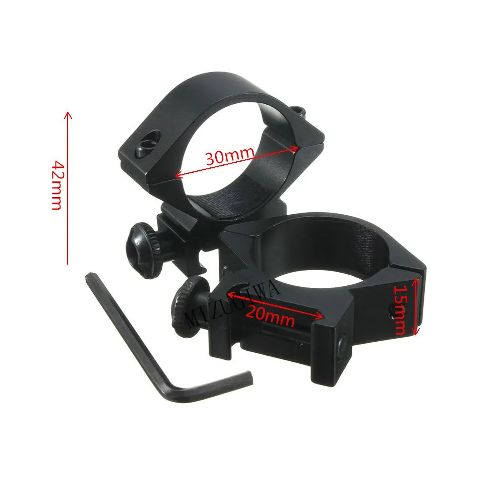 Scope Mount 30mm Rings for Weaver Picatinny 20mm Rail Optics Sight Rifle Pistol Airsoft Gun Hunting Caza
Scope Mount 30mm Rings for Weaver Picatinny 20mm Rail Optics Sight Rifle Pistol Airsoft Gun Hunting Caza