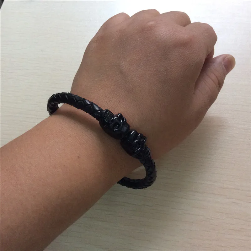 Fashion Punk Style Leather Bracelet,Skull Bracelet,Leather Bracelet,Jewelry Bracelet,20.8cm,2Pcs
Fashion Punk Style Leather Bracelet,Skull Bracelet,Leather Bracelet,Jewelry Bracelet,20.8cm,2Pcs