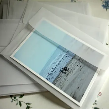 

10pcs/lot 175*125mm New Korea Vintage Blank Translucent vellum envelopes DIY Multifunction lovely Gift