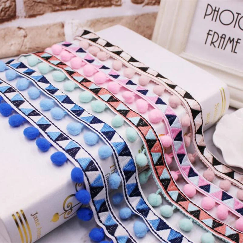 Lace Ribbon Sewing Accessories Pom Pom Tassel Pompoms Trim Ball Fringe Embroidery DIY Apparel Fabric Cord
Lace Ribbon Sewing Accessories Pom Pom Tassel Pompoms Trim Ball Fringe Embroidery DIY Apparel Fabric Cord