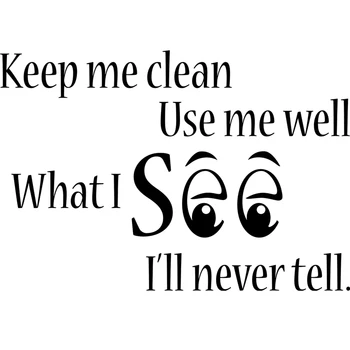 keep me clean Toilet Bathroom word saying Vinyl Decal Sticker , Funny Bathroom Glass Waterproof Decor Decals
keep me clean Toilet Bathroom word saying Vinyl Decal Sticker , Funny Bathroom Glass Waterproof Decor Decals