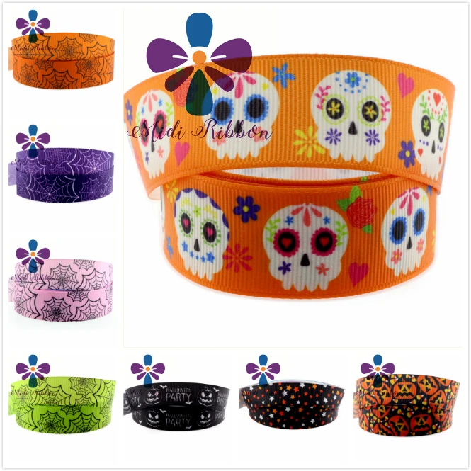 NEW 16mm-75mm Happy Halloween Printed Grosgrain Ribbon/foe 50y/lot diy large cheer hair bow clip band gift wrapping supplies
NEW 16mm-75mm Happy Halloween Printed Grosgrain Ribbon/foe 50y/lot diy large cheer hair bow clip band gift wrapping supplies