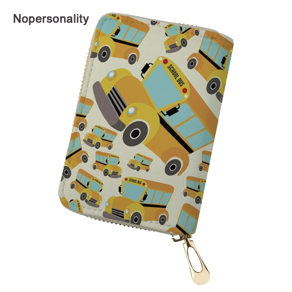Nopersonality Designer School Bus Pattern Business Credit Card Holders Pu Leather Zipper Coin Purse Small ID Card Wallets
Nopersonality Designer School Bus Pattern Business Credit Card Holders Pu Leather Zipper Coin Purse Small ID Card Wallets