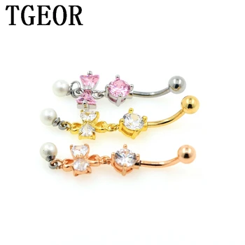 Hot wholesale 14G 20pcs dangle bow-knot GEM CUBIC CZ ZIRCON navel ring Stainless Steel belly button ring free shipping
Hot wholesale 14G 20pcs dangle bow-knot GEM CUBIC CZ ZIRCON navel ring Stainless Steel belly button ring free shipping
