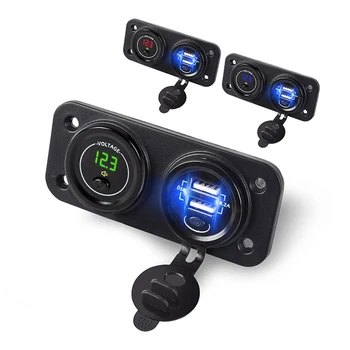 New 12V-24V Dual USB Socket Charger Fast Car Charger Outlet With USB Charger 12V-24V Car USB Socket Adapter Outlet Accessories
New 12V-24V Dual USB Socket Charger Fast Car Charger Outlet With USB Charger 12V-24V Car USB Socket Adapter Outlet Accessories