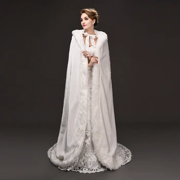 Europe and United States 2016 Women winter Clothes long trailing big yards hooded cloak coat bride's cloak faux fur shawls
Europe and United States 2016 Women winter Clothes long trailing big yards hooded cloak coat bride's cloak faux fur shawls