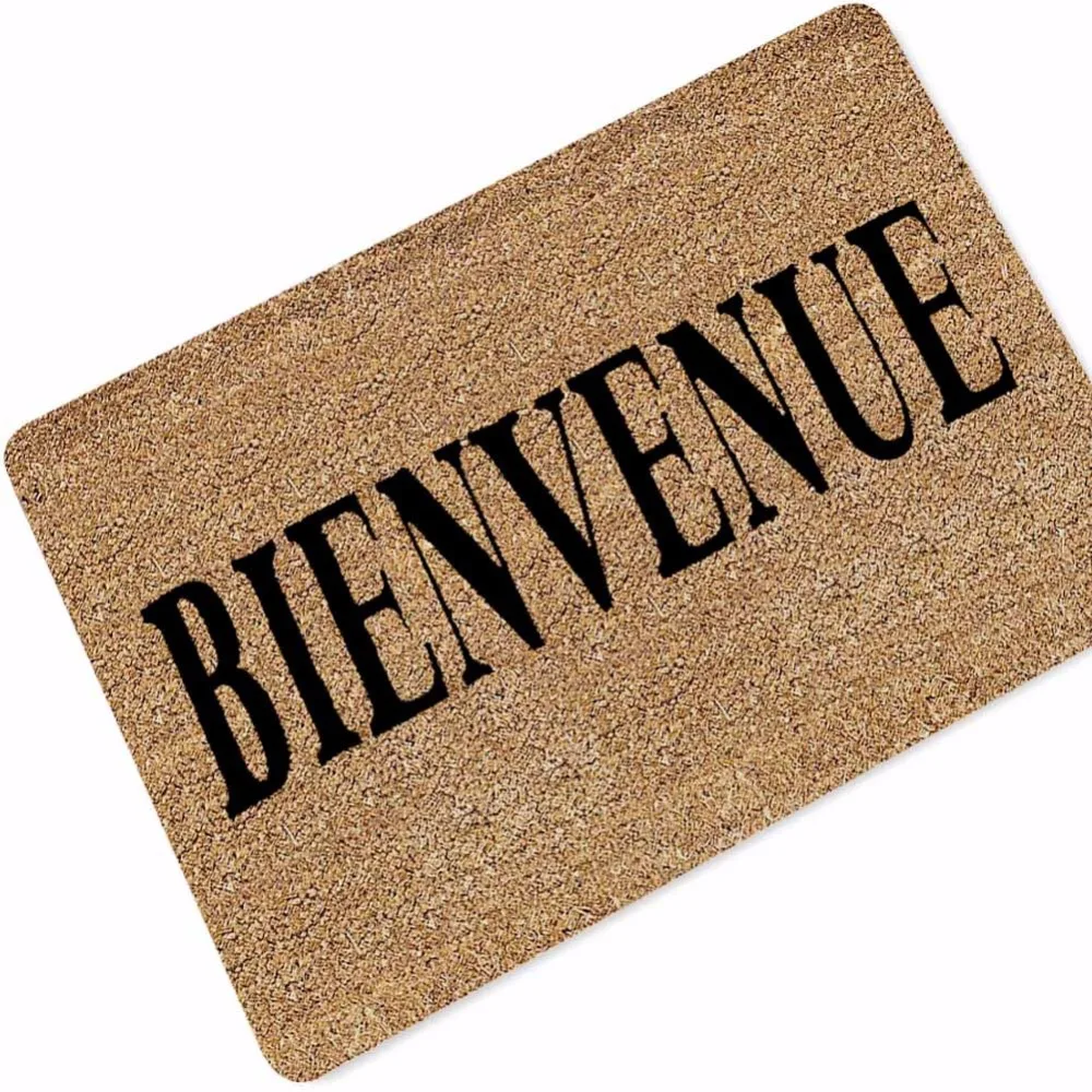 Bienvenue Bonjour Printed Rubber Anti Slip Doormats Door Entry Front Door Mats Tapete Outdoor Entrance Indoor Welcome Home Funny
Bienvenue Bonjour Printed Rubber Anti Slip Doormats Door Entry Front Door Mats Tapete Outdoor Entrance Indoor Welcome Home Funny
