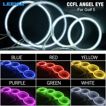 LEEWA 2X94MM 2X126MM Car DRL CCFL Angel Eyes Light Halo Rings Kits For Volkswagen Golf 5 Car Styling Headlight White DRL #4850
LEEWA 2X94MM 2X126MM Car DRL CCFL Angel Eyes Light Halo Rings Kits For Volkswagen Golf 5 Car Styling Headlight White DRL #4850