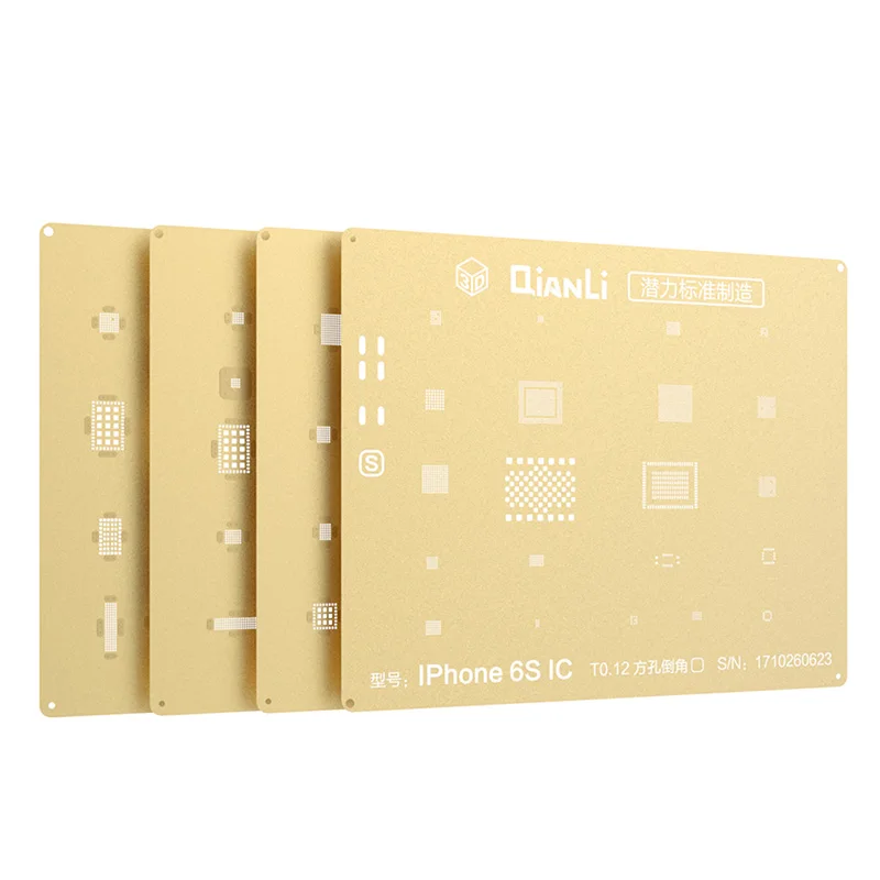 qianli toolplus 3D A8 A9 A10 A11 gold bga stencil ic cpu tin network planting mesh for phone 6 to iphone 8p ic cpu repair
qianli toolplus 3D A8 A9 A10 A11 gold bga stencil ic cpu tin network planting mesh for phone 6 to iphone 8p ic cpu repair