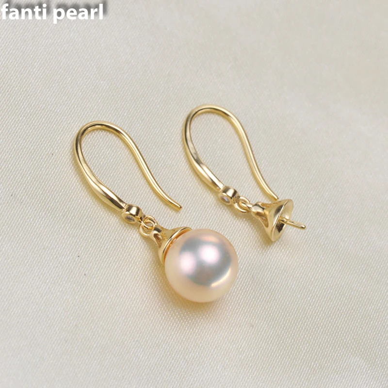 FANTI Real Natural freshwater pearl earring s925 sterling silver ear stud for women Natural pearl jewelry earring 7-9mm
FANTI Real Natural freshwater pearl earring s925 sterling silver ear stud for women Natural pearl jewelry earring 7-9mm