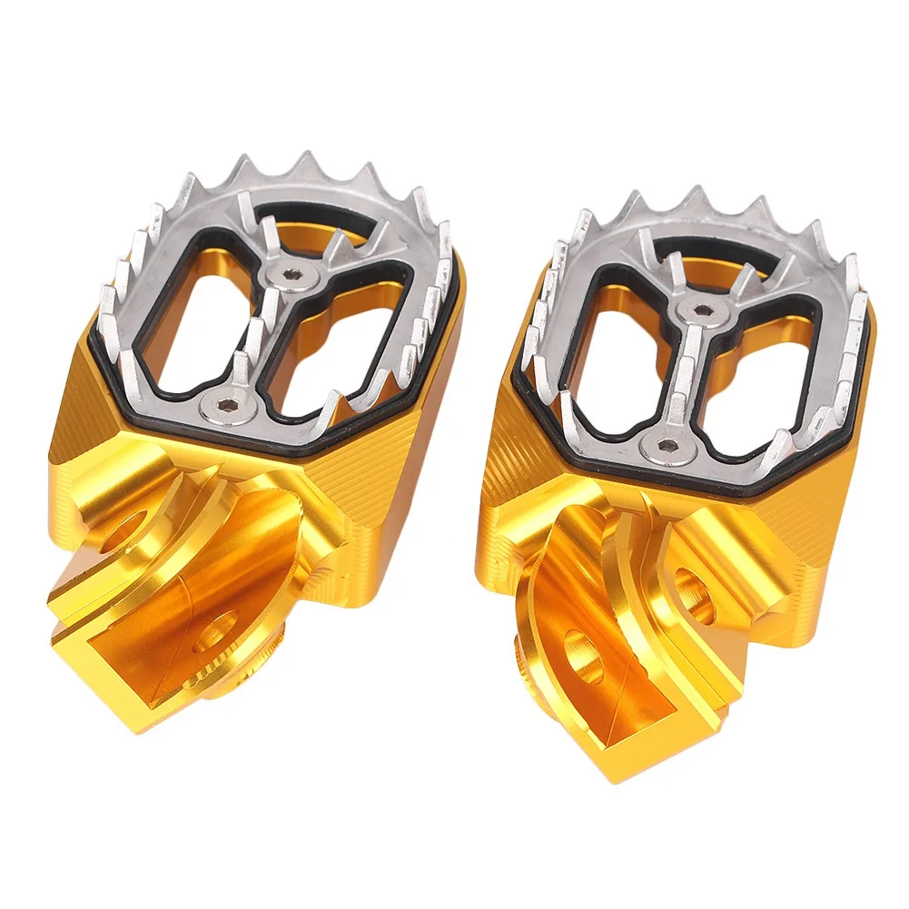 Racing Foot Pegs Footpegs Footrests For KTM Husqvarna 85cc-530cc 2005-2015 CNC Motorcycle Dirt Bike Spare Parts Sharp Teeth