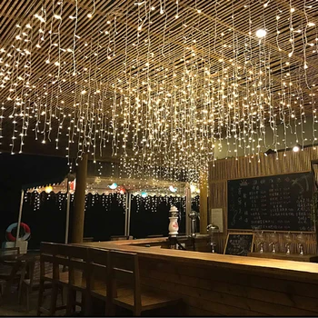 Connectable 5M Droop 0.4M 0.5M 0.6M Icicle String Lights 8 Modes LED Curtain Garland New Year Christmas Tree Wedding Fairy Light 
Connectable 5M Droop 0.4M 0.5M 0.6M Icicle String Lights 8 Modes LED Curtain Garland New Year Christmas Tree Wedding Fairy Light