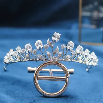 Parmalambe Korean Delicate Zircon Flower girl Tiaras Glinting Leaves Hair Jewelry Princess Crown Wedding Hair Accessory
Parmalambe Korean Delicate Zircon Flower girl Tiaras Glinting Leaves Hair Jewelry Princess Crown Wedding Hair Accessory
