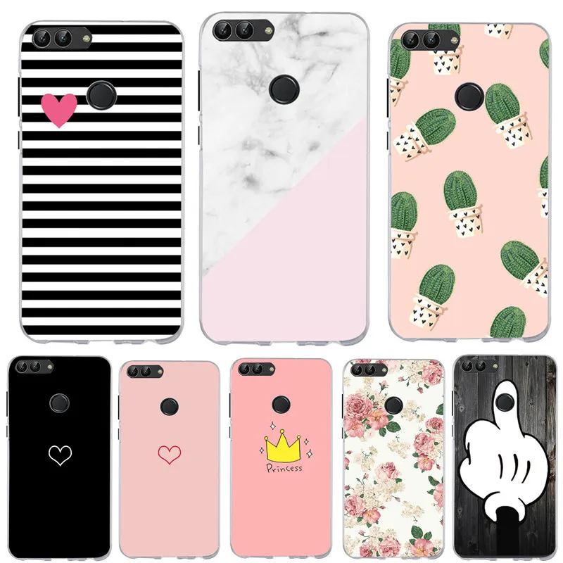 Silicone case for huawei Y6 2018 case cover for huawei Y6 Prime 2018 P Smart 2019 case back cover full 360 protective soft tpu