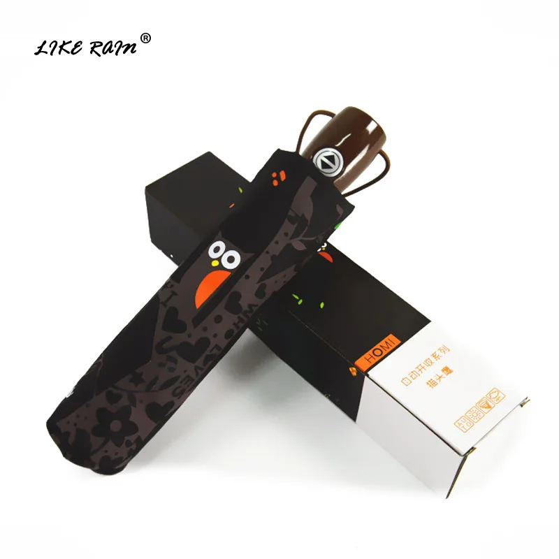 LIKE RAIN Creative Owl Umbrella Folding Cute Cartoon Kids Automatic Umbrella Windproof Rain Women Umbrella Gift Package UBY09
LIKE RAIN Creative Owl Umbrella Folding Cute Cartoon Kids Automatic Umbrella Windproof Rain Women Umbrella Gift Package UBY09