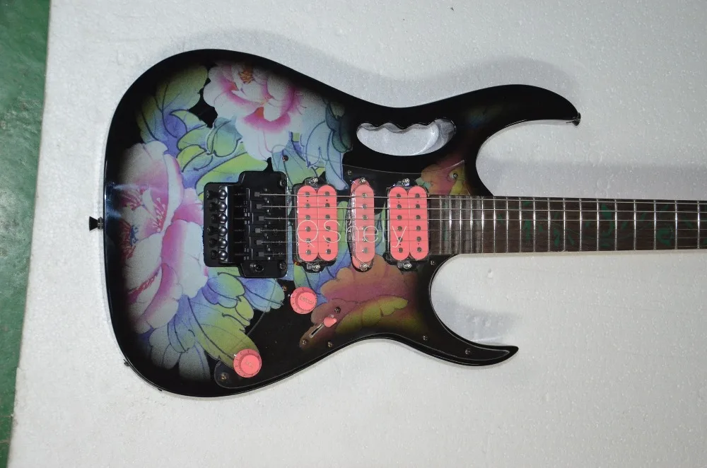 top quality QShelly custom flower body pink pickup floyd rose scalloped fingerboard tree inlay locking nut electric guitar
top quality QShelly custom flower body pink pickup floyd rose scalloped fingerboard tree inlay locking nut electric guitar