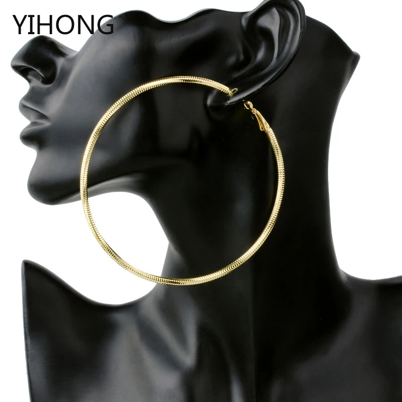 Big Hoop exaggerate Twist Rope Earrings Simple Gold Luxury Circle Round Statement Earring For Fashion Women Jewelry 90mm
Big Hoop exaggerate Twist Rope Earrings Simple Gold Luxury Circle Round Statement Earring For Fashion Women Jewelry 90mm
