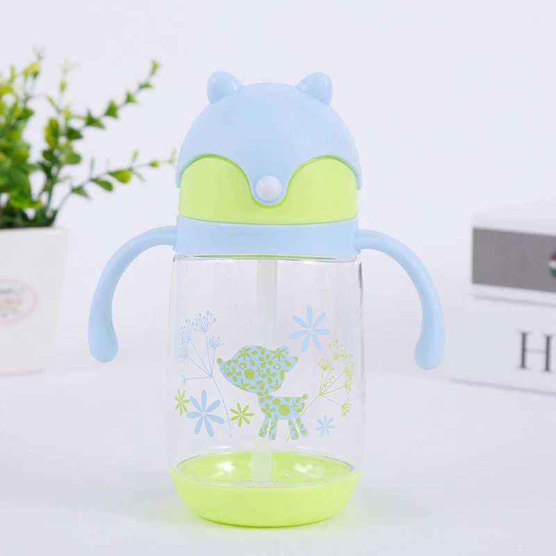 300ml Cartoon Head Feeding Cup with Straw Children Learn Feeding Drinking Bottle with Double Handle Strap Kids Training Cup
300ml Cartoon Head Feeding Cup with Straw Children Learn Feeding Drinking Bottle with Double Handle Strap Kids Training Cup
