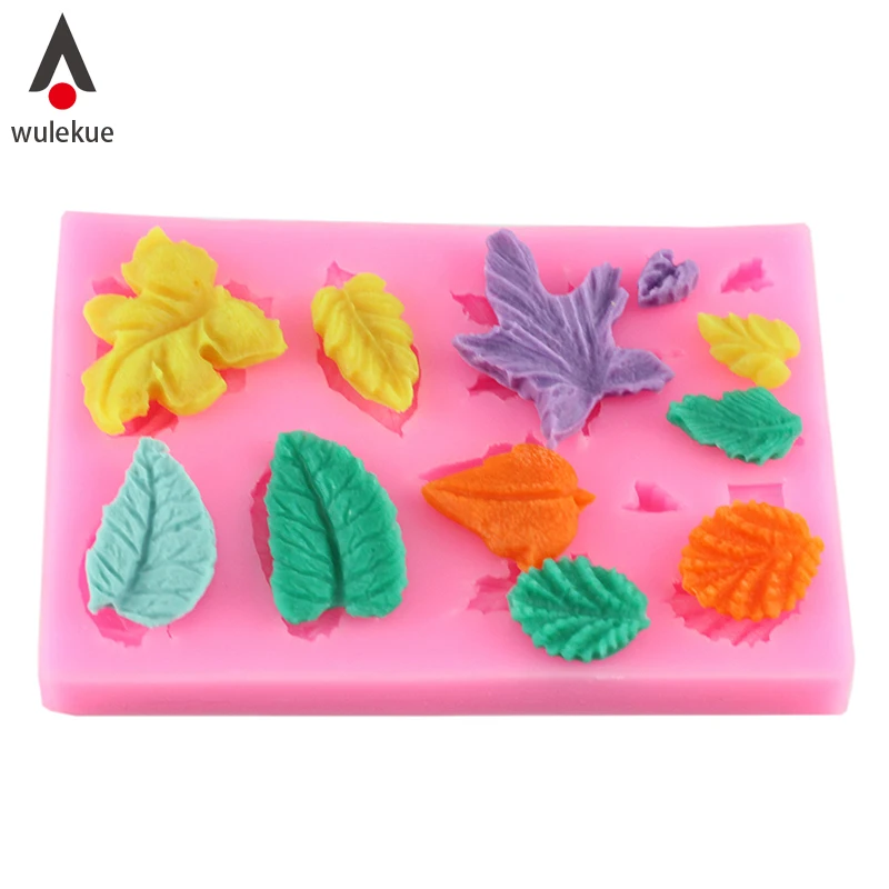 WULEKUE Silicone Mold 3D Cake Chocolate Cookies Mould Creative Pink Leaves Shape fondant molds Kitchen dessert Tools
WULEKUE Silicone Mold 3D Cake Chocolate Cookies Mould Creative Pink Leaves Shape fondant molds Kitchen dessert Tools