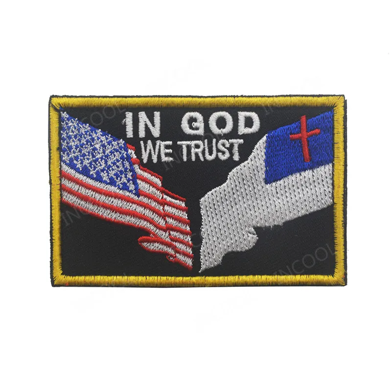 3D Embroidery Patch In God we Trust American US Christian Flag Patriotism Religious Patches Emblem Appliques Embroidered Badges
3D Embroidery Patch In God we Trust American US Christian Flag Patriotism Religious Patches Emblem Appliques Embroidered Badges