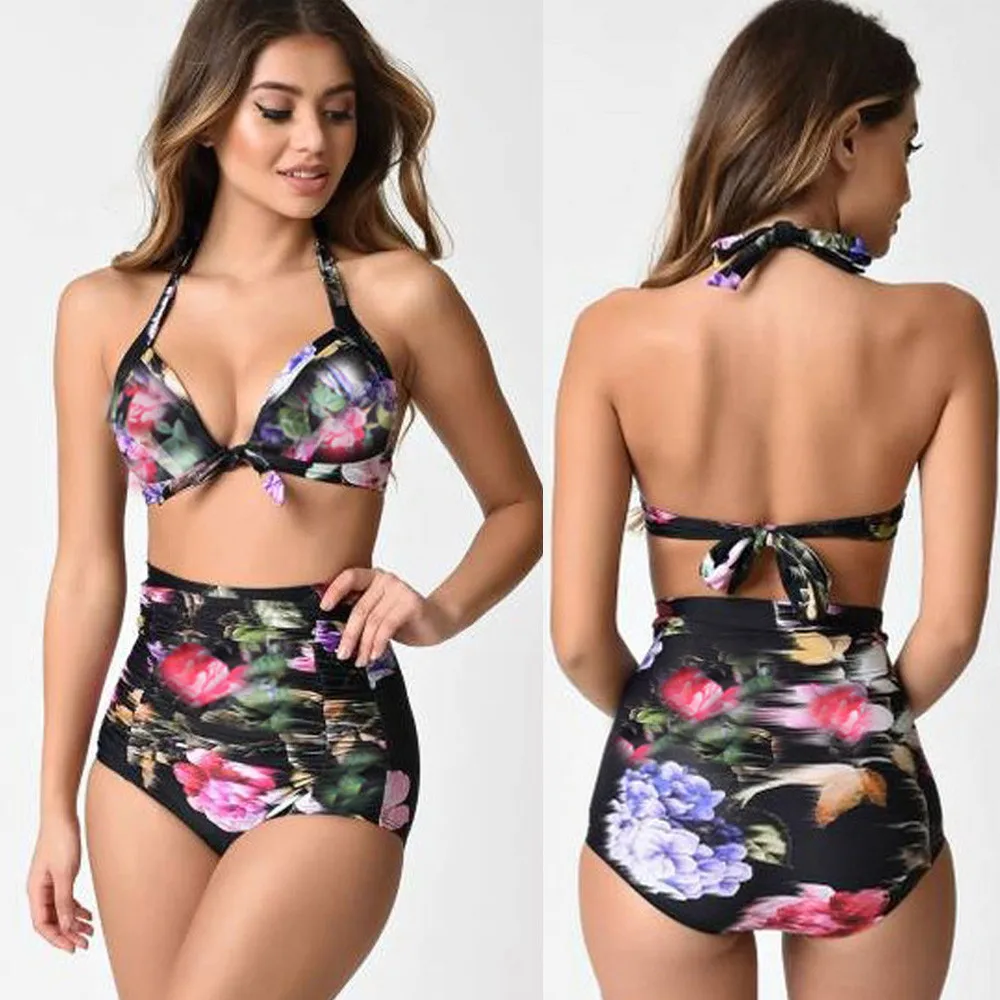 Women Sexy Plus Size high waisted bikini set Print Floral Swimsuit separate Large Size Swimwear Bathing Beachwear bikini mujer
Women Sexy Plus Size high waisted bikini set Print Floral Swimsuit separate Large Size Swimwear Bathing Beachwear bikini mujer