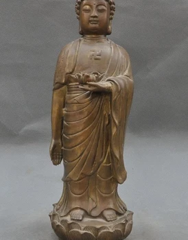 12" Old Tibet Buddhism Bronze Lotus Sakyamuni Shakyamuni Tathagata Buddha Statue
12" Old Tibet Buddhism Bronze Lotus Sakyamuni Shakyamuni Tathagata Buddha Statue