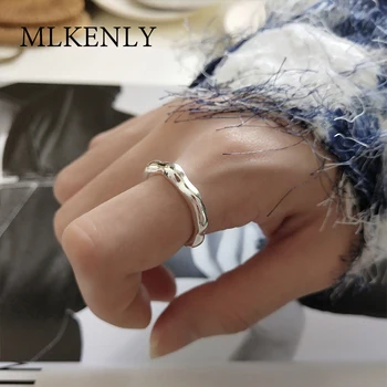 MLKENLY S925 Sterling Silver Irregular Open Rings for Women Engagement Ring anillos plata 925 para mujer anel bague
MLKENLY S925 Sterling Silver Irregular Open Rings for Women Engagement Ring anillos plata 925 para mujer anel bague