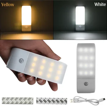 1Pc 12 LED PIR Infrared Stick-on Rechargeable Wardrobe Night Light USB Motion Detector Induction Sensor Closet Corridor Lamp 5V
1Pc 12 LED PIR Infrared Stick-on Rechargeable Wardrobe Night Light USB Motion Detector Induction Sensor Closet Corridor Lamp 5V