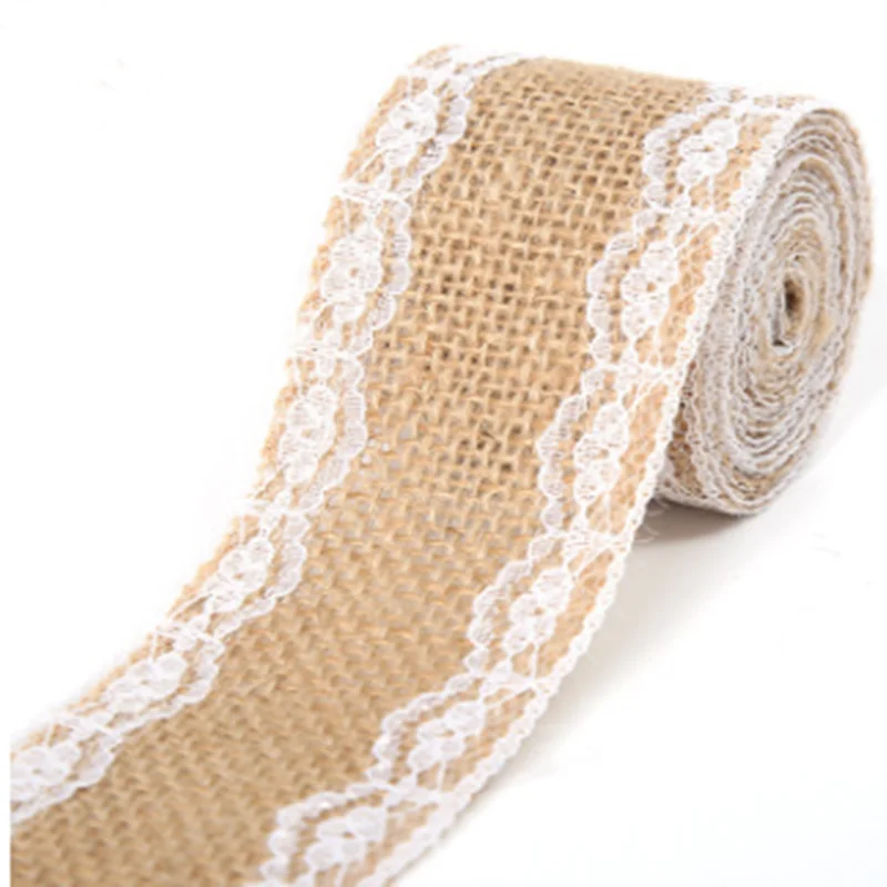 1Meter/Pcs Width 5cm Jute Burlap Rolls Hessian Ribbon With Lace Vintage Rustic Wedding Decoration Ornament Party Wedding Decor
1Meter/Pcs Width 5cm Jute Burlap Rolls Hessian Ribbon With Lace Vintage Rustic Wedding Decoration Ornament Party Wedding Decor