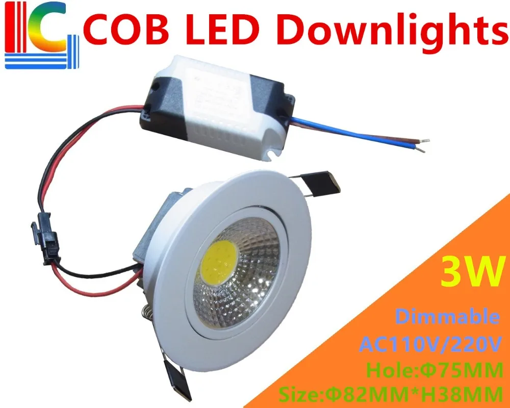 Dimmable 3W 300LM 5W 500LM COB LED Ceiling Downlight Super Brightnes Commercial Lighting Recessed Cabinet Wall Spotlight
Dimmable 3W 300LM 5W 500LM COB LED Ceiling Downlight Super Brightnes Commercial Lighting Recessed Cabinet Wall Spotlight