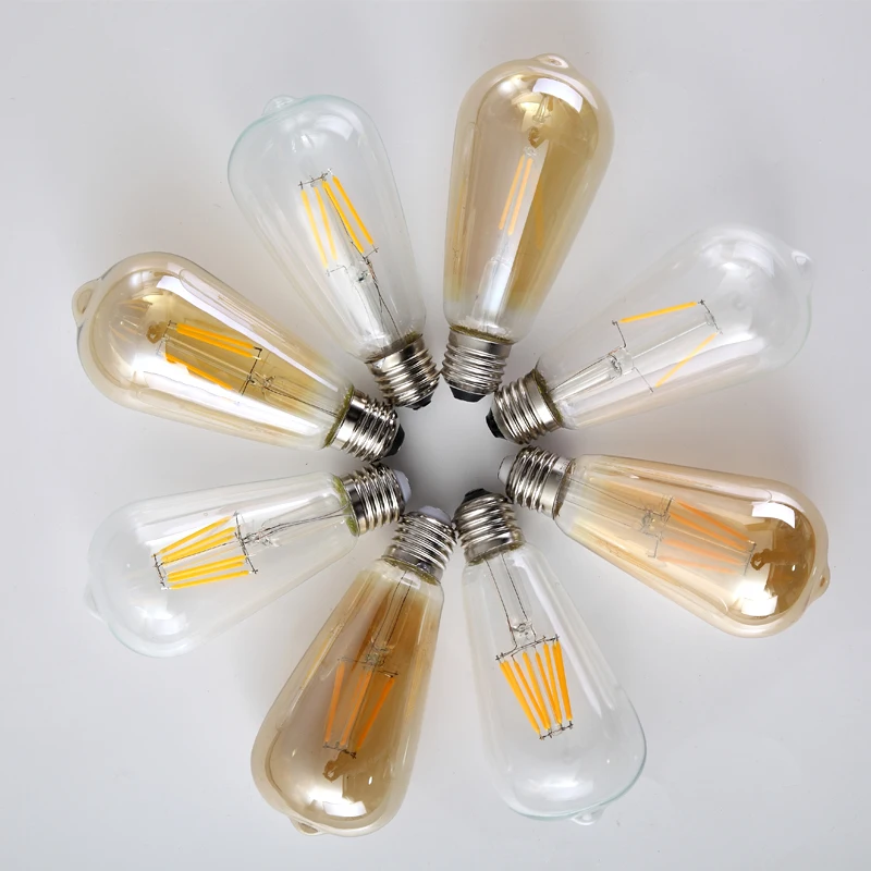 Vintage 2W 4W 6W 8W LED Edison Bulb E27 110V 220V Retro Ampoule Edison Lamp Filament Edison Bulb Clear Amber cover LED Bulb
Vintage 2W 4W 6W 8W LED Edison Bulb E27 110V 220V Retro Ampoule Edison Lamp Filament Edison Bulb Clear Amber cover LED Bulb
