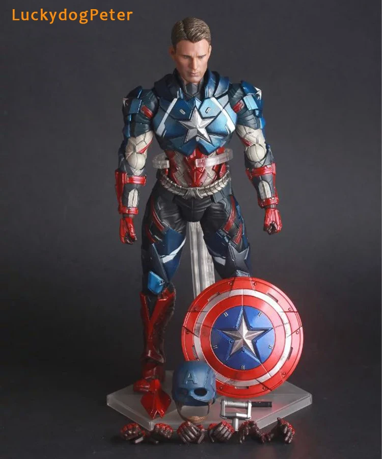 Captain America Action Figure 1/6 scale painted figure Variant Captain America Doll PVC ACGN figure Garage Kit Brinquedos Anime
Captain America Action Figure 1/6 scale painted figure Variant Captain America Doll PVC ACGN figure Garage Kit Brinquedos Anime
