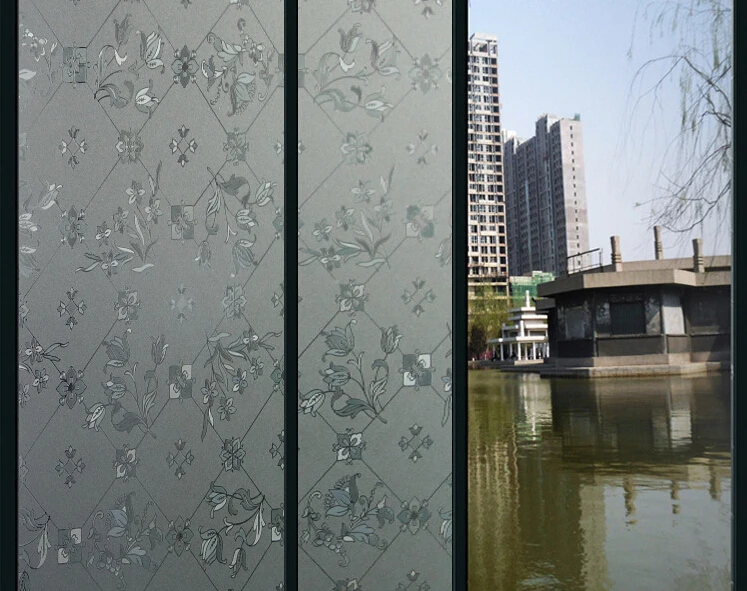 Frosted UV static cling 45cm wideth living room sliding door decorative window film
Frosted UV static cling 45cm wideth living room sliding door decorative window film