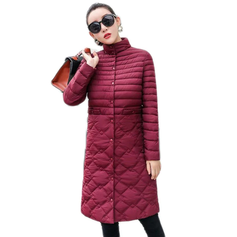 2018 Middle-aged Women Winter Long Cotton Jacket Coat 5XL Korean Down Jacket Lightweight Female Cotton Jacket For Women A372
2018 Middle-aged Women Winter Long Cotton Jacket Coat 5XL Korean Down Jacket Lightweight Female Cotton Jacket For Women A372