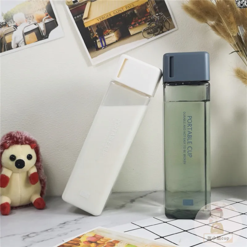 480ml Plastic Water Bottle Creative Square Bottle For Water Leakproof Brief Potable Drink Bottles Tumbler Drinkware Directing
480ml Plastic Water Bottle Creative Square Bottle For Water Leakproof Brief Potable Drink Bottles Tumbler Drinkware Directing